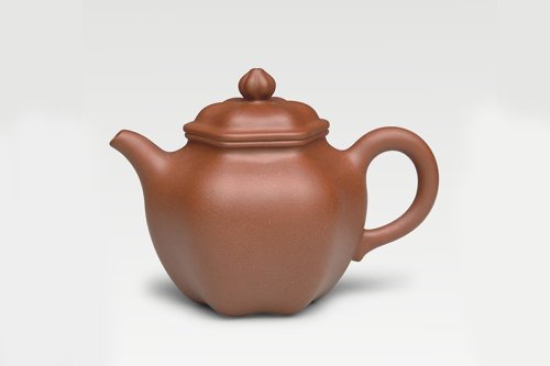 邵美芳紫砂壶 六角莲子 