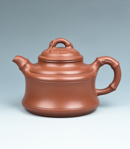 周荣伟紫砂壶 竹鼎 