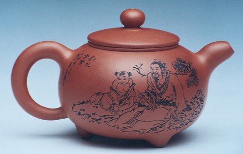 汪成友紫砂壶 三脚朴玉 