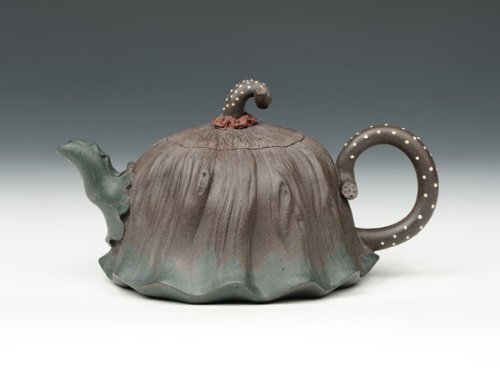 吕伟紫砂壶 莲蓬 