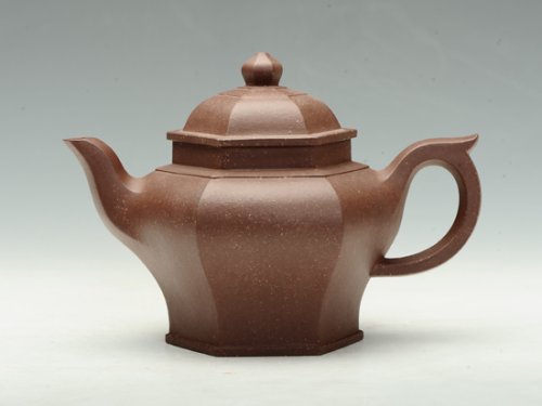 任祁英紫砂壶 六方宫灯 