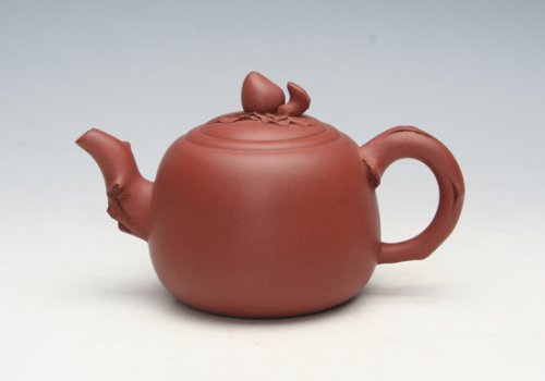 连士舫紫砂壶 寿桃 