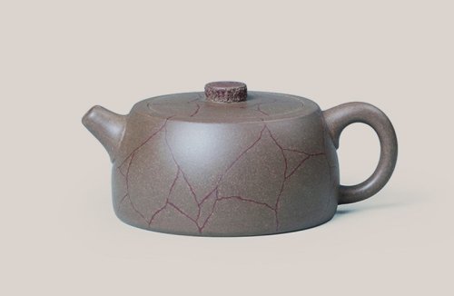 顾婷紫砂壶 冰纹井栏 