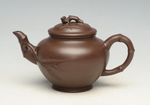 张惠琴紫砂壶 小型竹节  260cc 