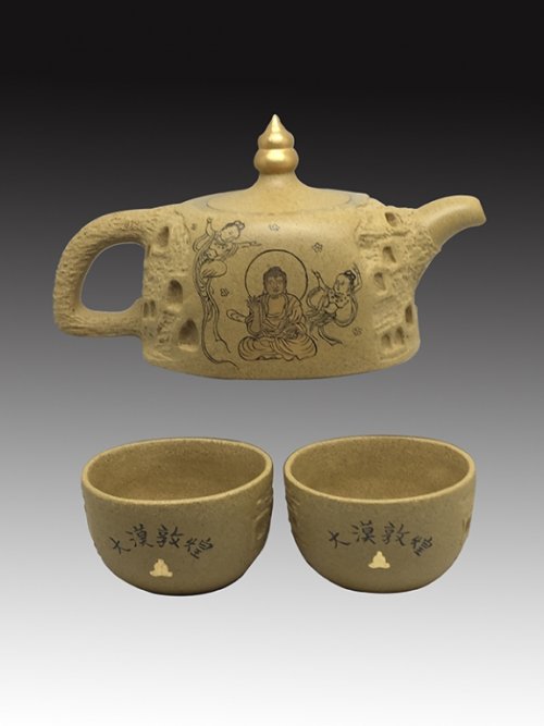 朱斌紫砂壶 大漠敦煌套组 