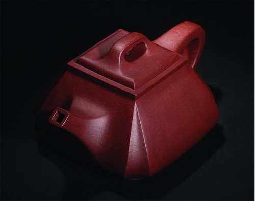 盛东兴紫砂壶 抽角石瓢 