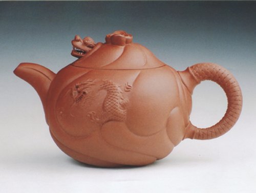 蒋曙明紫砂壶 鱼化龙 