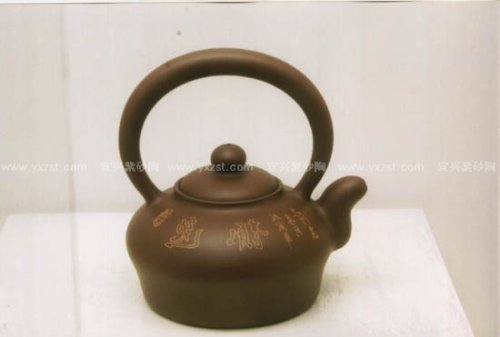 何道洪紫砂壶 提果嵌坭园趣 