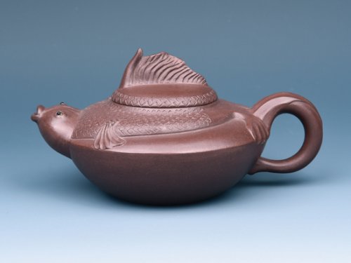 张丽妹紫砂壶 年年有余 