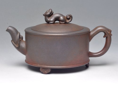 王福新紫砂壶 螭龙（窑变）500... 