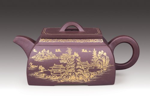 恽建军紫砂壶 长方 