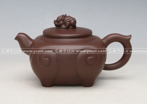 陈盘新紫砂壶 如意狮头壶 
