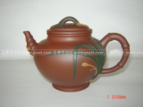陈盘新紫砂壶 兰花 