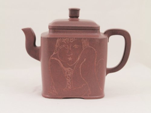 叶洪斌紫砂壶 四方玉琮 