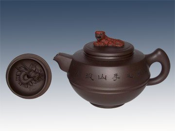 周奇鸣紫砂壶 卧虎藏龙 