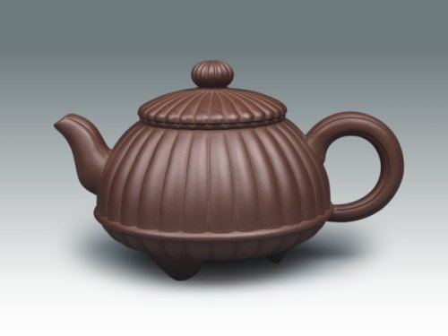 姜建荣紫砂壶 菊瓣 