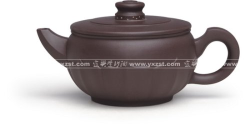 周姣紫砂壶 菱花壶 