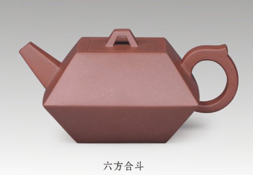 吴君兰紫砂壶 六方合斗 