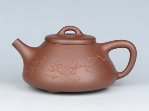 潘雪峰紫砂壶 子冶石瓢  容量：400cc  泥料：紫泥 