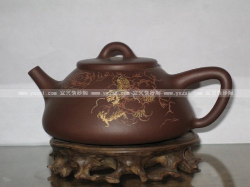 尹红娣紫砂壶 云龙石瓢 