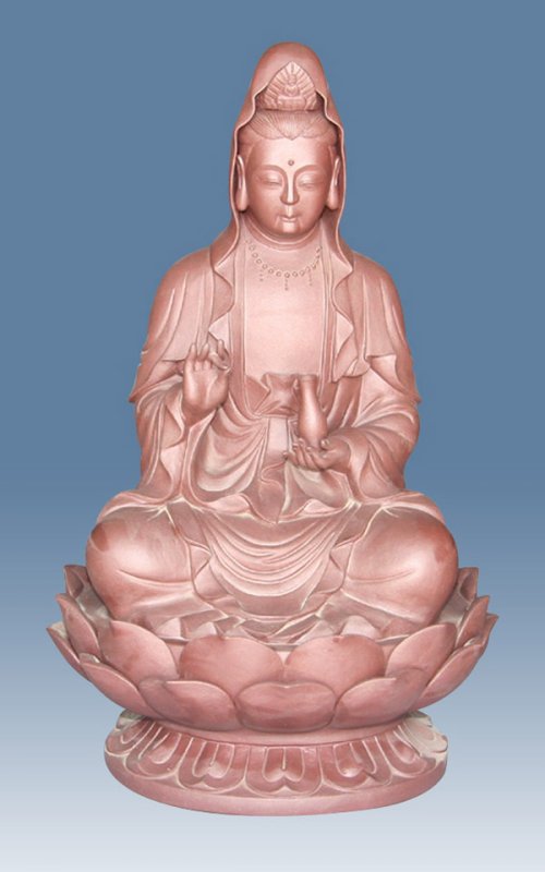 李正华紫砂壶 中莲座净瓶观音 