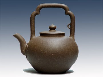 周晓琴紫砂壶 如意提梁 