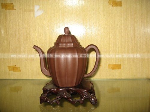 钱建生紫砂壶 菱花壶 