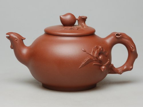 郑永平紫砂壶 凤献仙桃  340cc 
