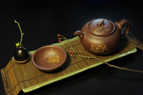 王玉美紫砂壶 石榴 