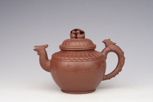 张生荣紫砂壶 何叶鸳鸯壶 清水泥 