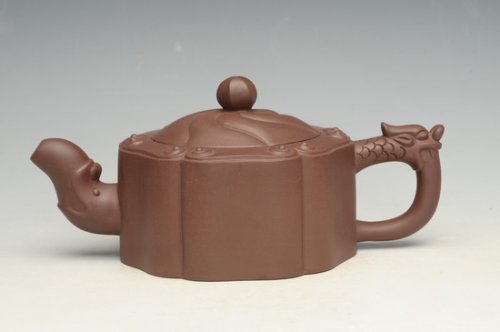 储栋平紫砂壶 龙头如意 