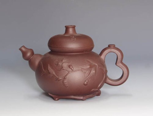 陈腾紫砂壶 葫芦 