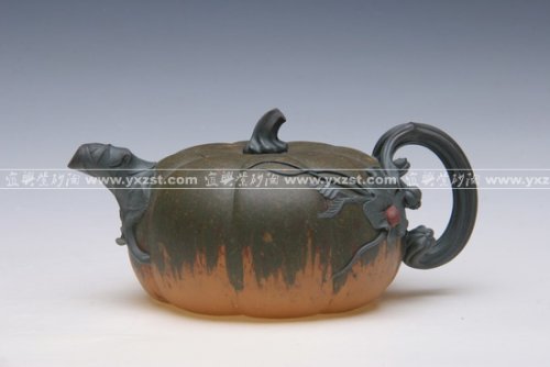 储彩琴紫砂壶 手工七彩南瓜 