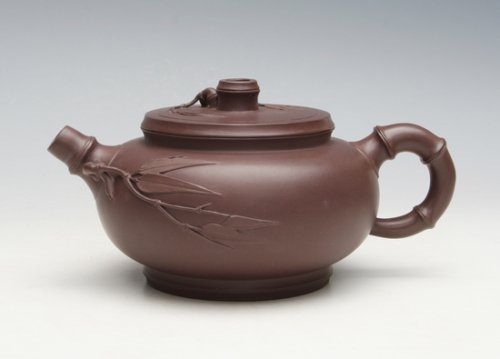 王丽紫砂壶 竹报平安 