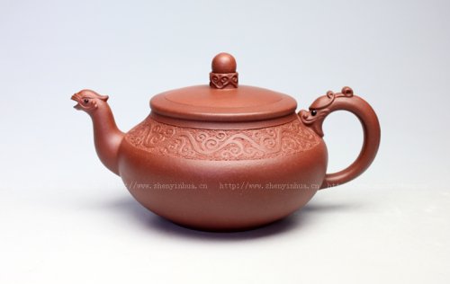 沈寅华紫砂壶 龙凤呈祥壶 