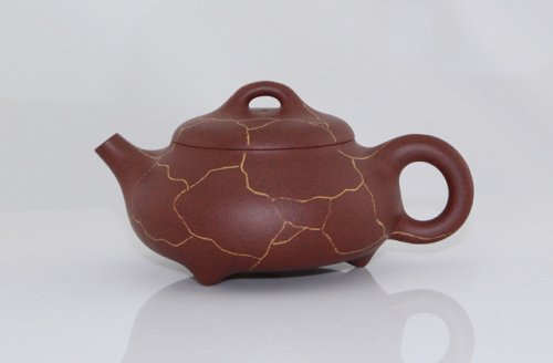 王杏军紫砂壶 冰纹石瓢 