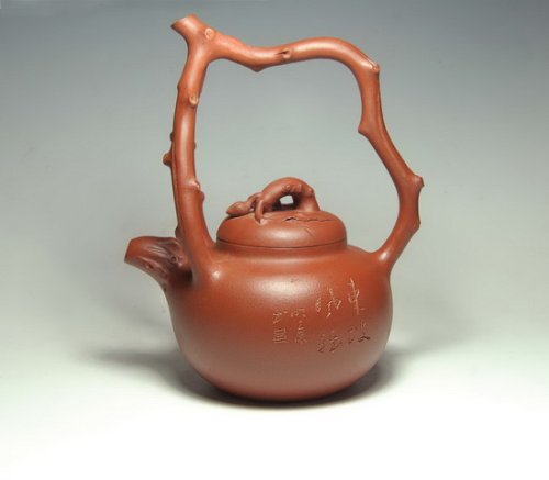 紫砂壶 东坡提梁 