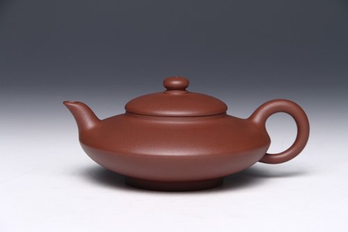 许学芳紫砂壶 虚扁 