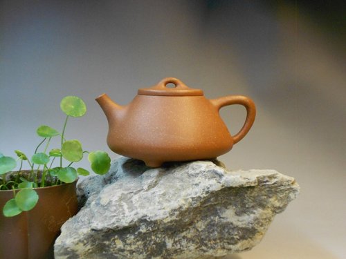 费明华紫砂壶 石瓢 