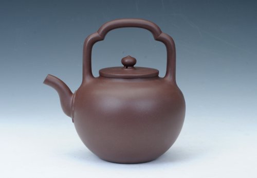 刘方紫砂壶 吴径提梁 