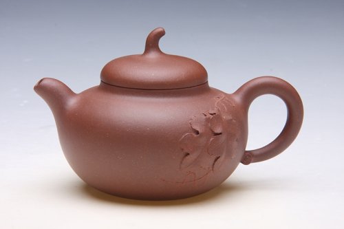 何文君紫砂壶 瓜叶壶 