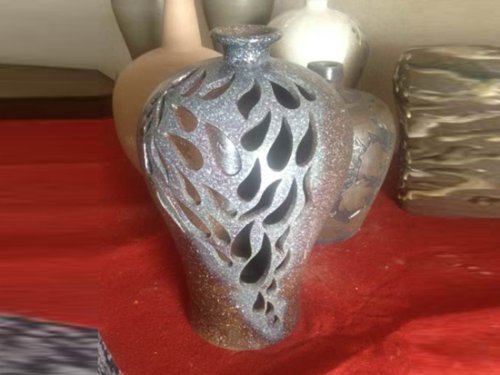 余颖紫砂壶 彩陶瓶 