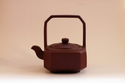 李美玲紫砂壶 八面玲珑提梁 