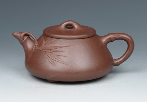 王建琴紫砂壶 竹叶石瓢 