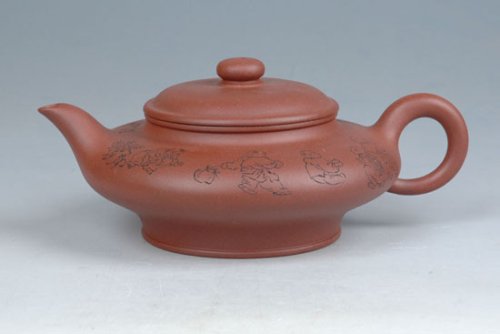 邵春霞紫砂壶 虚扁 