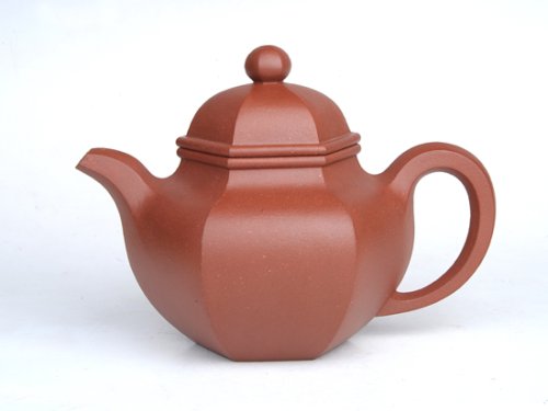 陈珍华紫砂壶 六方掇球  容量:550cc  泥料：底槽青 