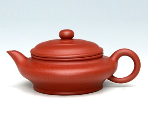 应晨霞紫砂壶 虚扁 