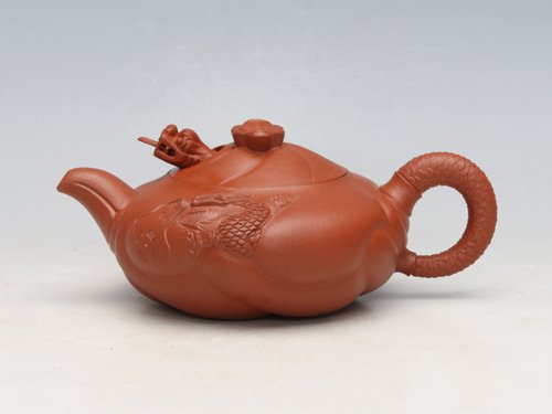 浦兮凤紫砂壶 扁鱼化龙 原矿朱泥... 