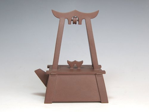 陈顺根紫砂壶 古井提梁壶 