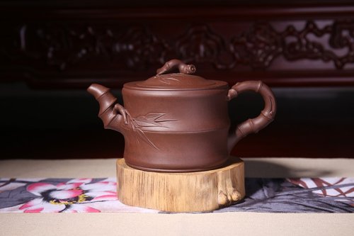 夏瑞娟紫砂壶 竹段 